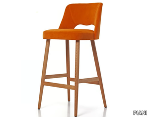 ALICE 01 S2 - High fabric stool with footrest _ PIANI