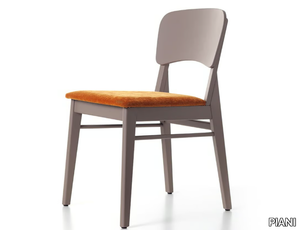 ASIA 01 C1 - Solid wood chair with integrated cushion _ PIANI