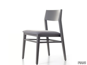 JIMMY 02 C1 - Stackable solid wood chair with integrated cushion _ PIANI