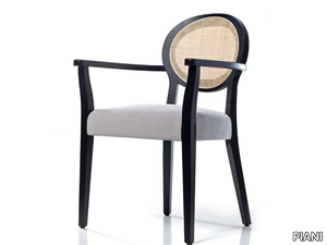 OPERA 00 A4 - Medallion solid wood chair with armrests _ PIANI