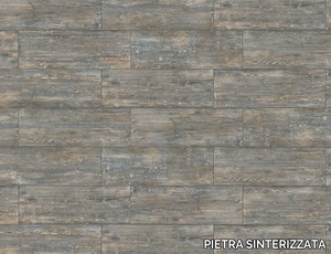 VINTAGE BROWN - Porcelain stoneware outdoor floor tiles with wood effect _ PIETRA SINTERIZZATA