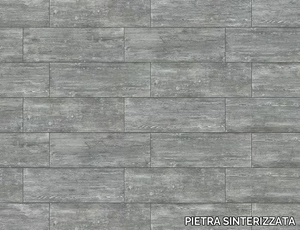 VINTAGE DUNKEL - Porcelain stoneware outdoor floor tiles with wood effect _ PIETRA SINTERIZZATA