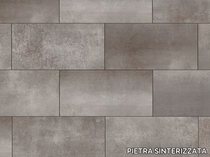 METALLICO DARK SOUL - Porcelain stoneware outdoor floor tiles with metal effect _ PIETRA SINTERIZZATA