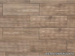 LISTONE MARRONE - Sintered stone outdoor floor tiles with wood effect _ PIETRA SINTERIZZATA