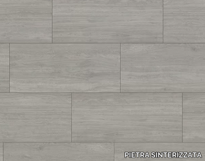 LONG FUMÉE - Vehicular Sintered stone outdoor floor tiles with wood effect _ PIETRA SINTERIZZATA