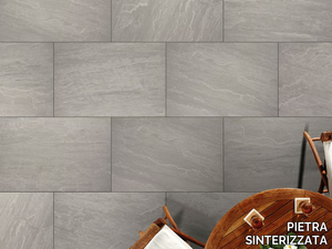 TEMPIO KANDLA GREY - Porcelain stoneware outdoor floor tiles with stone effect _ PIETRA SINTERIZZATA