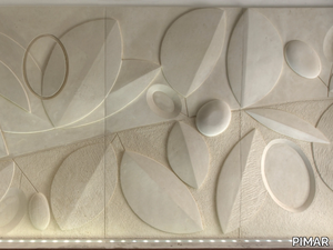 FOGLIE - Indoor lecce stone wall tiles _ PIMAR