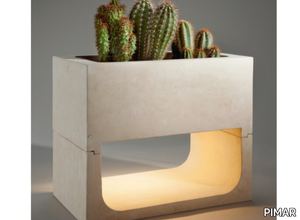 LIGHTFLOW - Lecce stone table lamp / vase _ PIMAR