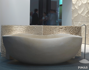 V33 - Freestanding lecce stone bathtub _ PIMAR