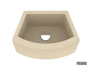 L14 - Countertop natural stone washbasin _ PIMAR
