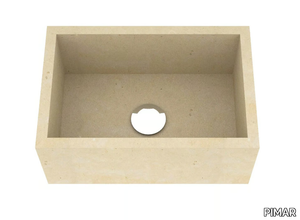 L16 - Countertop single lecce stone washbasin _ PIMAR