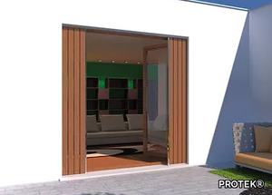 DOUBLE SHUTTER - Subframe with double doors for security grille, for shutters _ PROTEK®