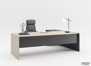 ENTRY - Rectangular Fenix-NTM® executive desk with cable management _ PROF