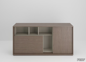 SESSANTA - Wooden office storage unit with hinged doors _ PROF