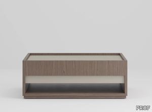 SESSANTA - Low square wooden coffee table _ PROF