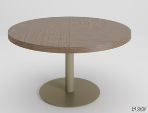 SESSANTA - Round wooden meeting table _ PROF