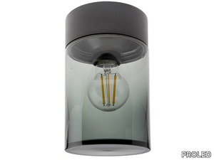 MYSTIC - LED glass and aluminium outdoor ceiling light _ PROLED