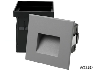 REC 100 - LED wall-mounted outdoor powder coated aluminium steplight _ PROLED