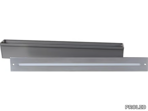 REC LINE L MONO - LED wall-mounted outdoor powder coated aluminium steplight _ PROLED