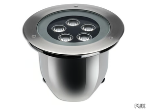 HYDROFLOOR MEDIUM STEEL - LED walkover light outdoor stainless steel steplight _ PUK