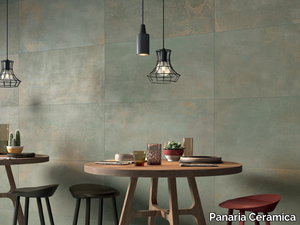 ESSENCE - Laminated stoneware wall/floor tiles with metal effect _ Panaria Ceramica