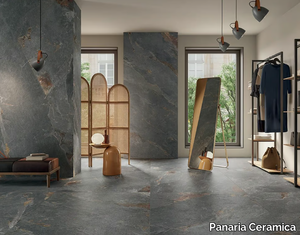 ZERO.3 STONE TRACE - HOLLOW - Porcelain stoneware wall/floor tiles with stone effect _ Panaria Ceramica