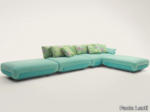 OASI - Fabric garden sofa with removable cover _ Paola Lenti