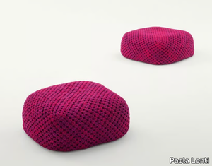 BERRY - Design square fabric garden pouf _ Paola Lenti