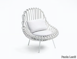 GIUNCO - Garden easy chair with removable cover _ Paola Lenti