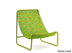 HAMMOCK - Sled base synthetic fibre garden armchair _ Paola Lenti