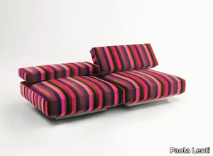 AGIO - Modular velvet armchair _ Paola Lenti