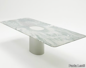 TAOL - Rectangular marble dining table _ Paola Lenti