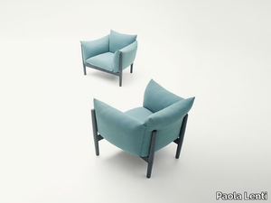 TAPIO - Fabric armchair with removable cover with armrests _ Paola Lenti