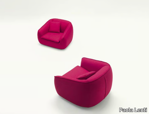 BASK S - Upholstered felt armchair _ Paola Lenti