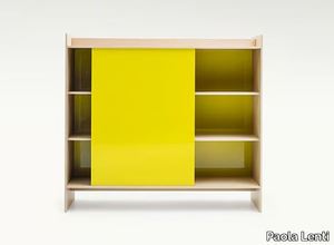 EUCLIDE - Highboard with sliding doors _ Paola Lenti