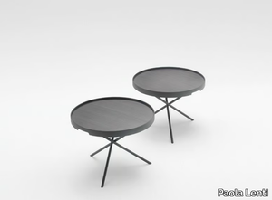 FLIP - Round coffee table with tray _ Paola Lenti