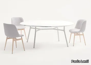 NESSO - Round marble dining table _ Paola Lenti