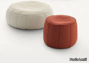 PLAY - Round fabric pouf with removable lining _ Paola Lenti