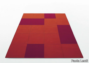 QUADRI - Rectangular felt rug _ Paola Lenti