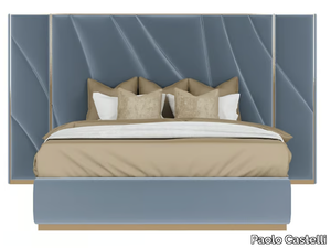 ODISSEA - Fabric double bed with high headboard _ Paolo Castelli
