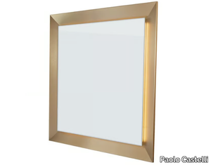 BEST WORLD - Contemporary style framed wall-mounted freestanding metal mirror _ Paolo Castelli