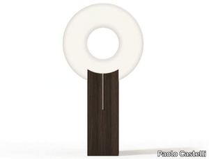 COMET - LED floor lamp in wood and fabric _ Paolo Castelli