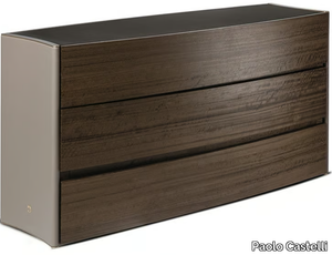 DEA - Chest of drawers in wood and leather _ Paolo Castelli