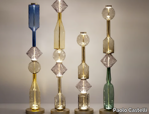 ICONE LUMINOSE - Blown glass floor lamp _ Paolo Castelli