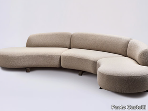 VAO - Curved 3 seater wool sofa _ Paolo Castelli