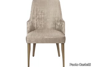 AUDREY - Velvet chair with armrests _ Paolo Castelli