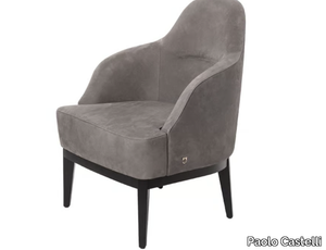 VENICE BERGERE - Upholstered nabuk armchair with headrest with armrests _ Paolo Castelli