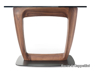 AARON - Wood and glass console table _ Pacini & Cappellini