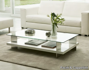 CORALLO - Low coffee table with storage space _ Pacini & Cappellini