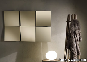 CHARME - Square wall-mounted mirror _ Pacini & Cappellini